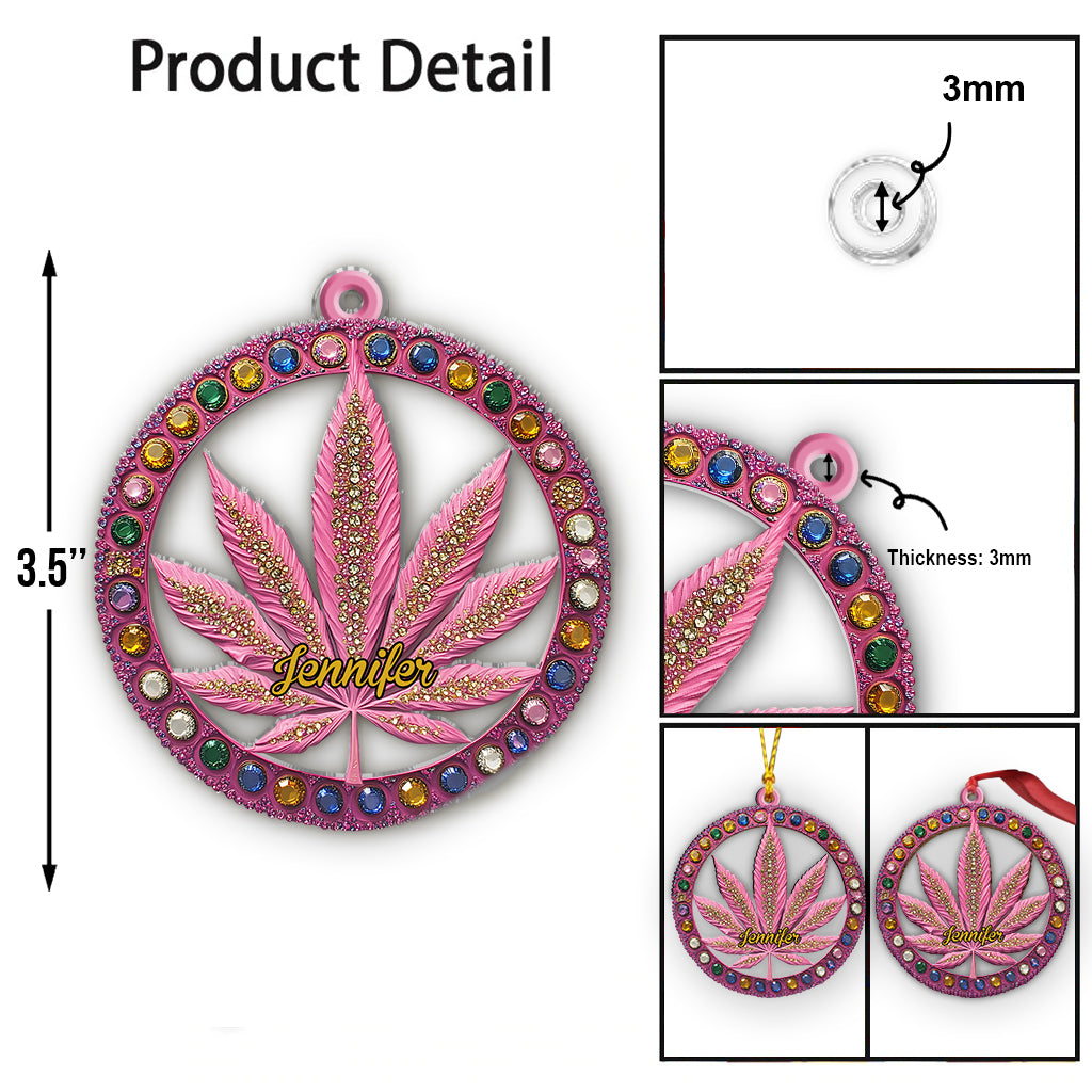 Stoner Chick – Personalisierter, individuell geformter Weed-Anhänger
