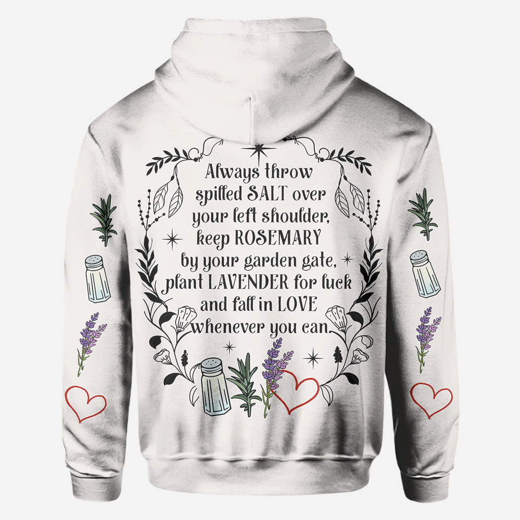 Practical Magic Salt Rosemary Lavender Love - Personalized Witch All Over Shirt