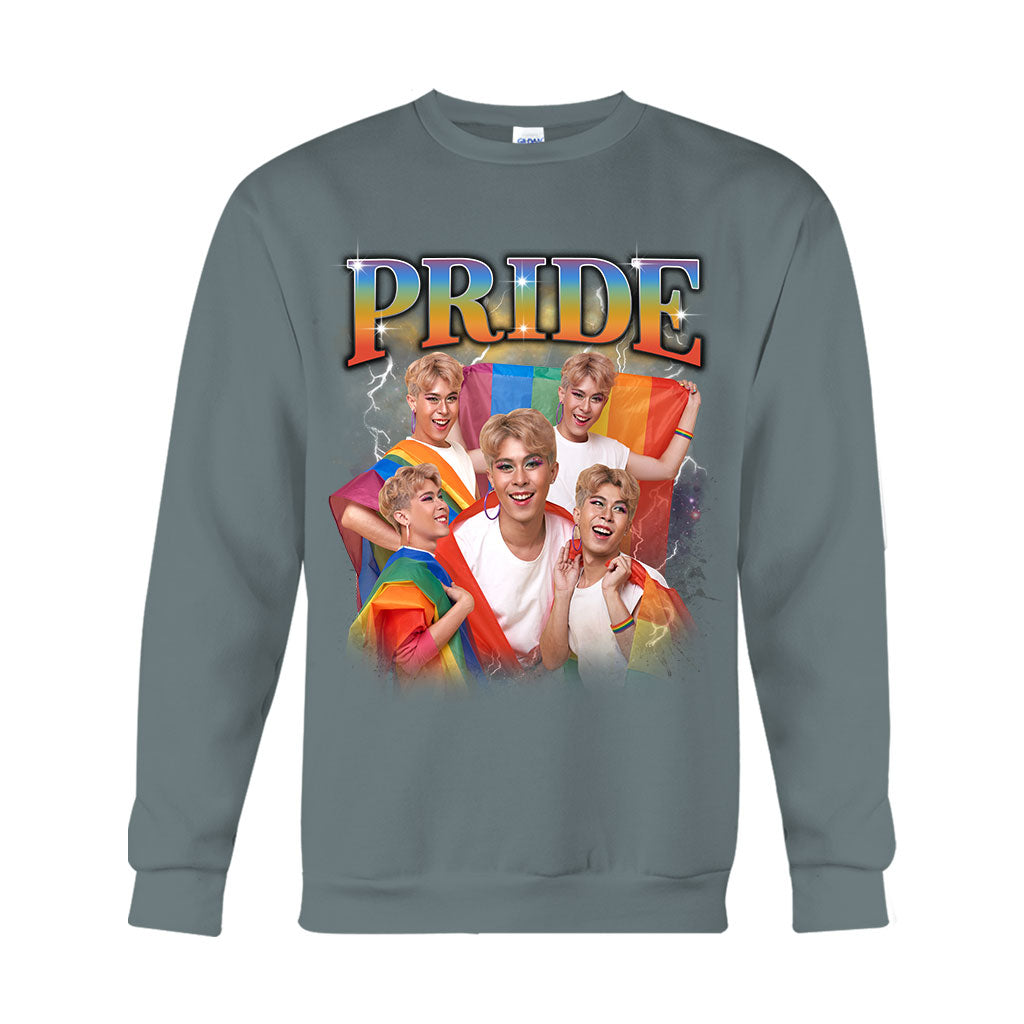 Pride Bootleg Rap Style Photo Custom - Personalized LGBT Support T-shirt And Hoodie