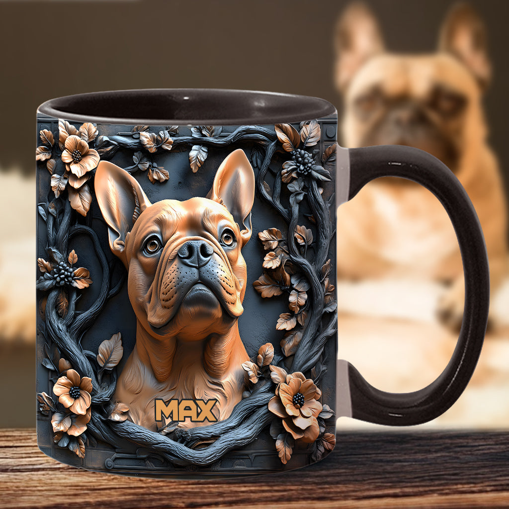 Lovely Frenchie - Personalized Dog Accent Mug