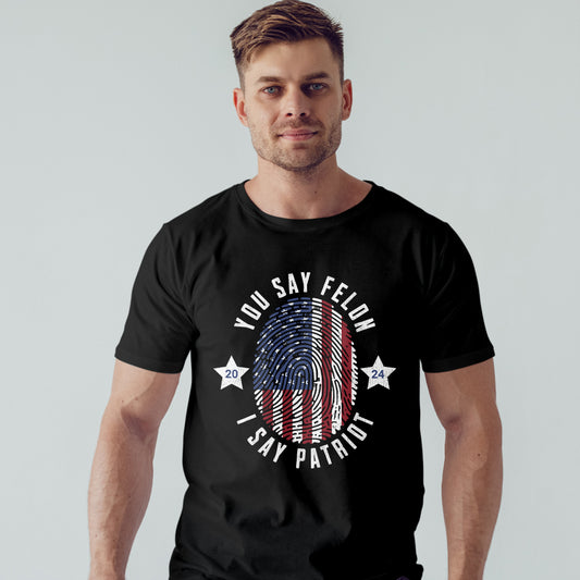 Präsidentschaftskandidat für Schwerverbrecher, Konservatives T-Shirt, Anti-Regierungs-Shirt, Patriotisches T-Shirt, Republikanisches T-Shirt, Anti-Demokratisches T-Shirt, USA-Flagge