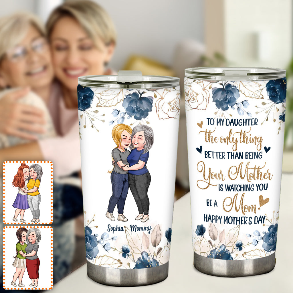 An meine Tochter: Alles Gute zum Muttertag – personalisierter Trinkbecher für meine Tochter