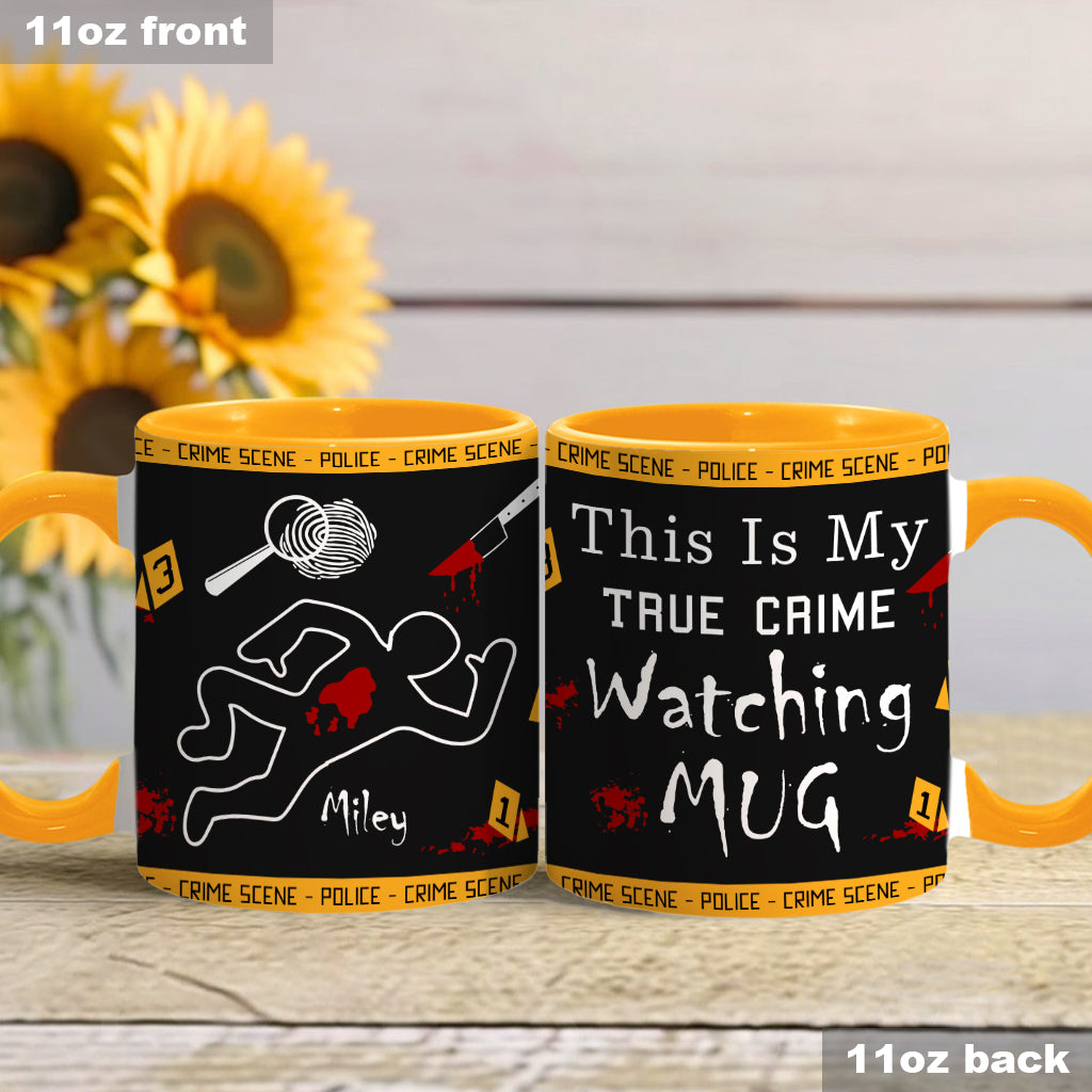 Das ist meine Tasse zum True-Crime-Schauen – personalisierte Tasse