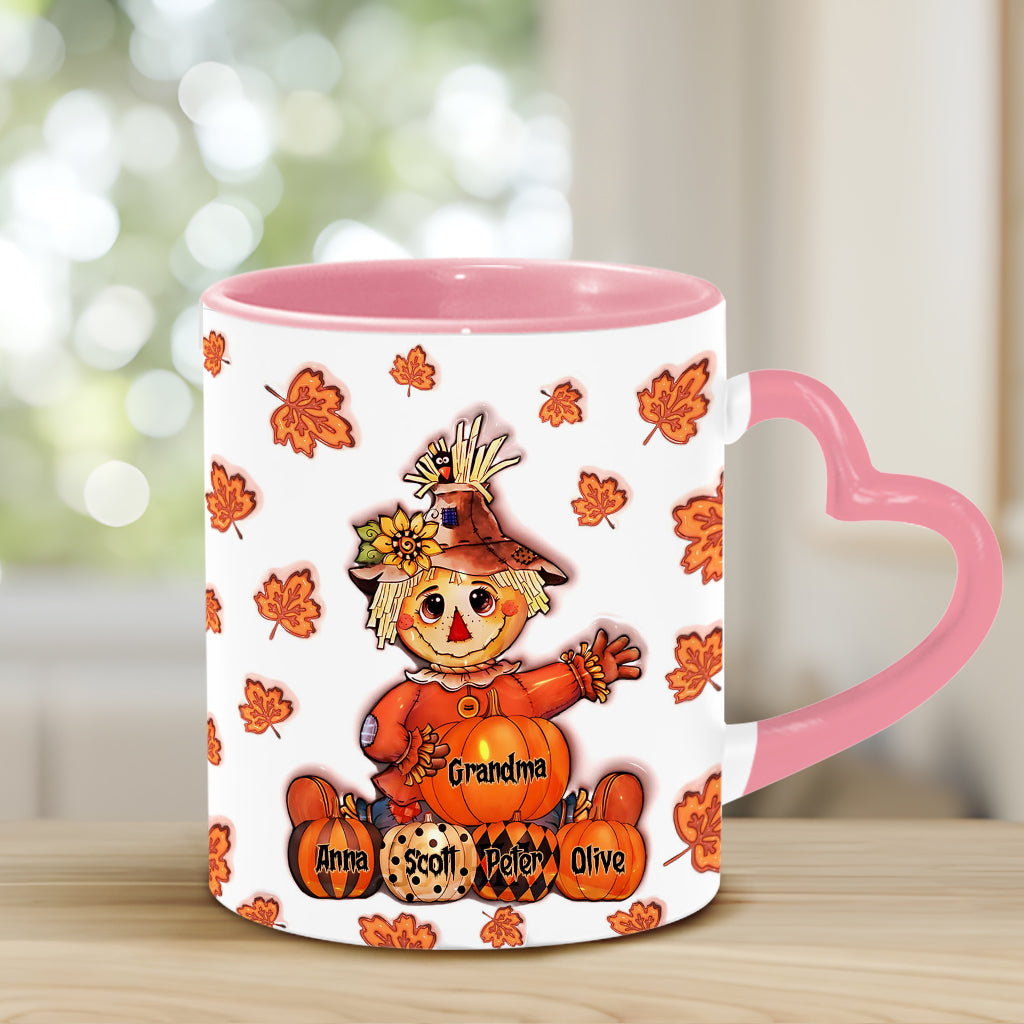 Oma Herbst - Personalisierte Oma Herzgriff-Tasse