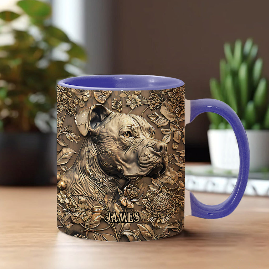 Cool Pitbull - Personalized Dog Accent Mug