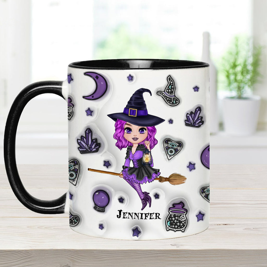 Mondkind - Personalisierte Tasse mit Hexenmotiv