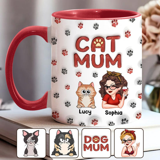 Fur Mama - Personalized Cat Accent Mug