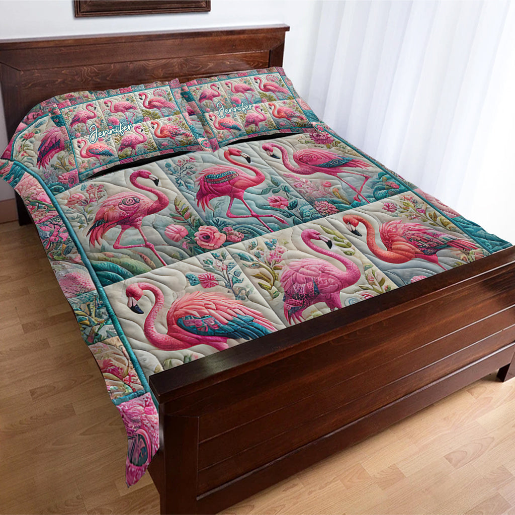 Vintage Flamingo – Personalisierte Flamingo-Bettwäsche