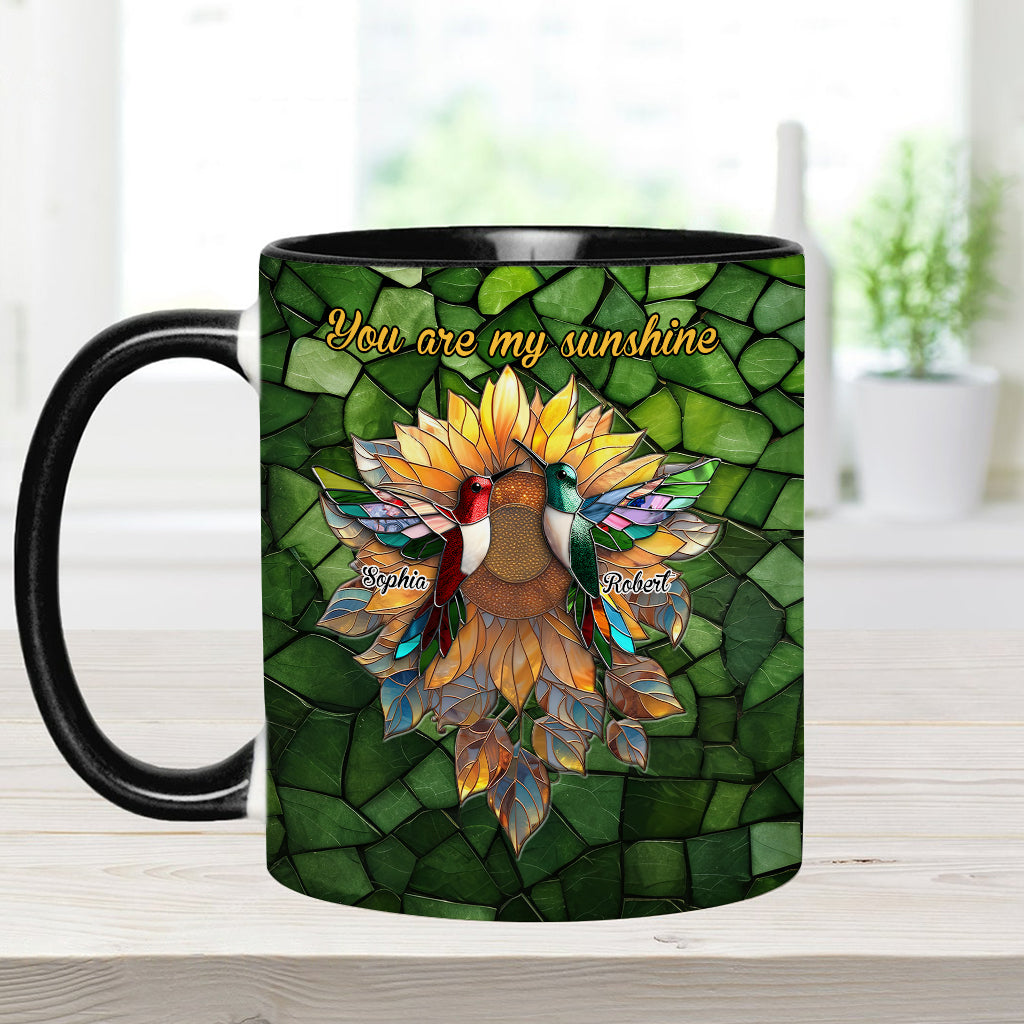 Du bist mein Sonnenschein – Personalisierte Tasse für Paare