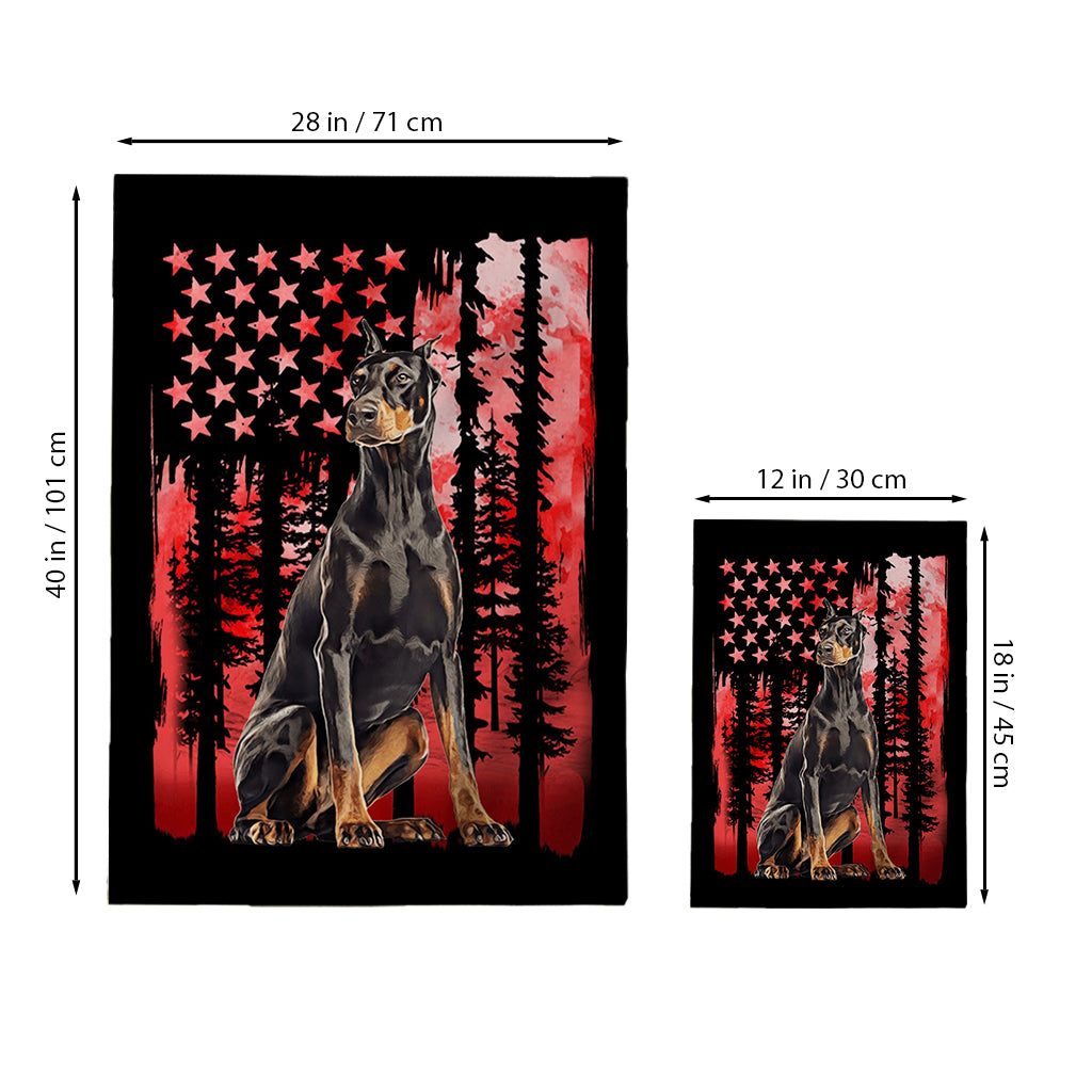 Rote Flagge zum Unabhängigkeitstag – Personalisierte Hundehüttenflagge