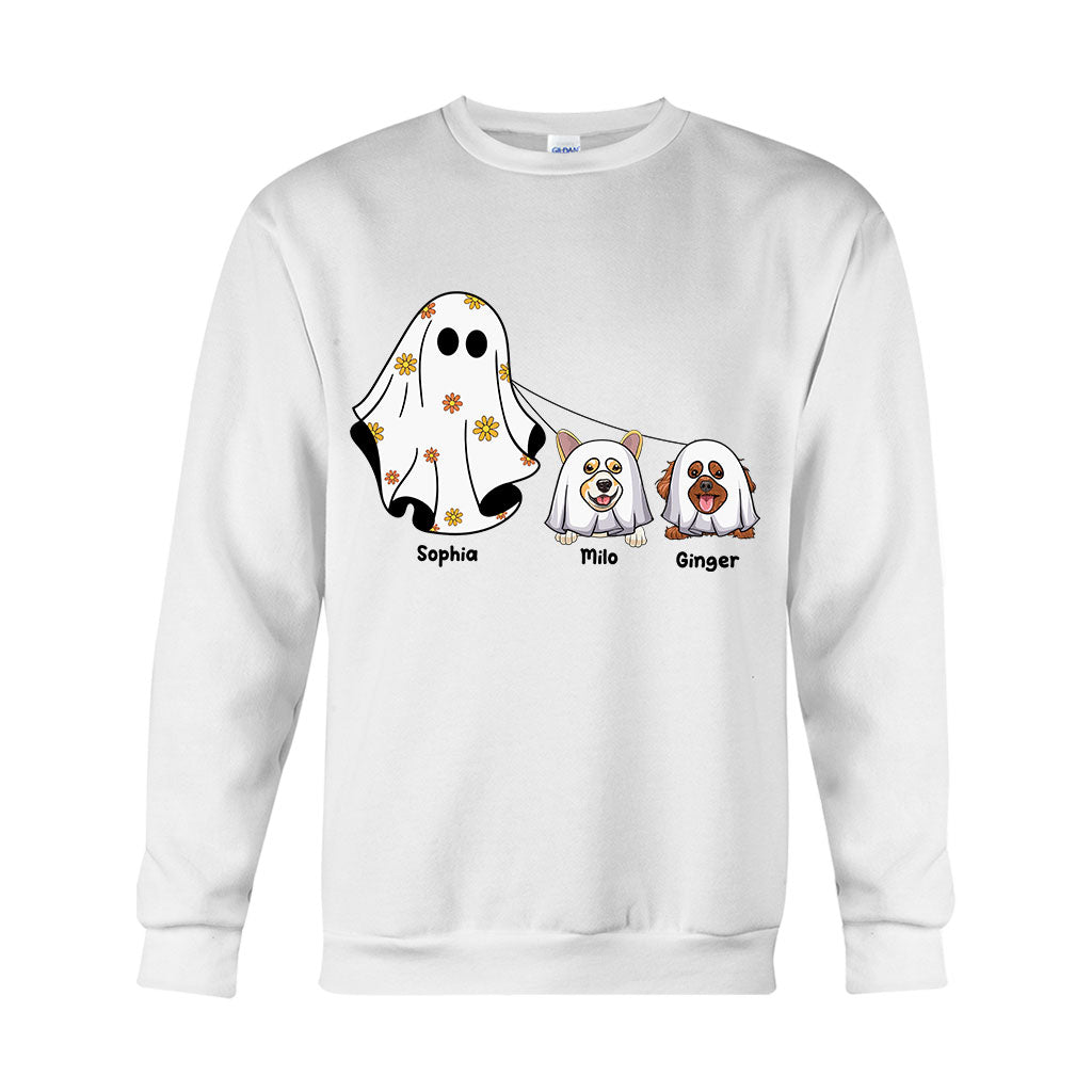 Niedliche Geister – Personalisiertes Hunde-T-Shirt und Hoodie