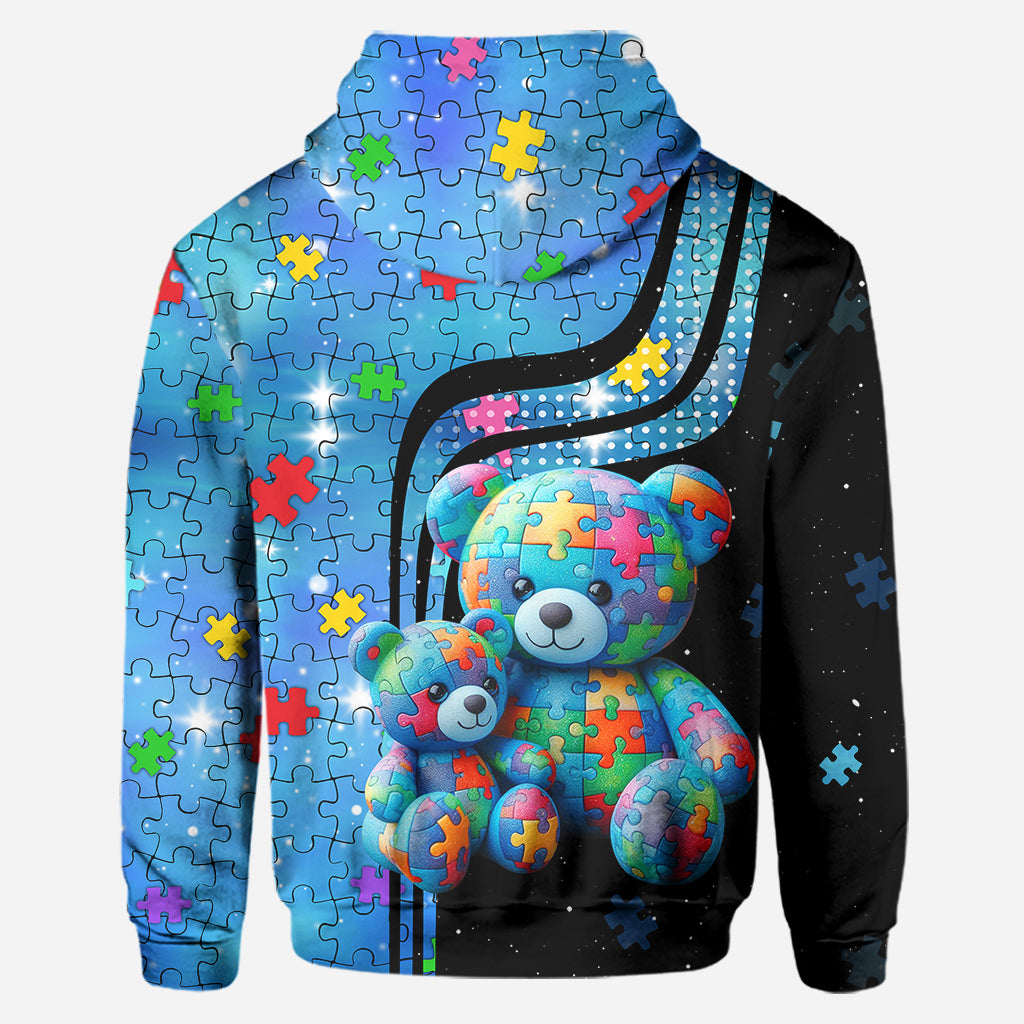 Mama Bear Hoodie und Leggings zur Sensibilisierung für Autismus