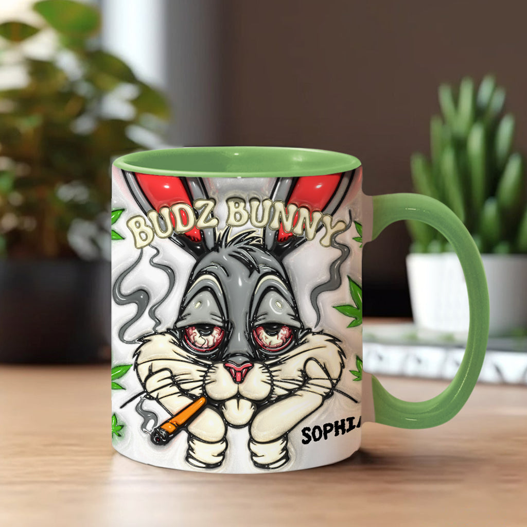 Dope Bunny – Personalisierter Becher mit Weed-Akzent