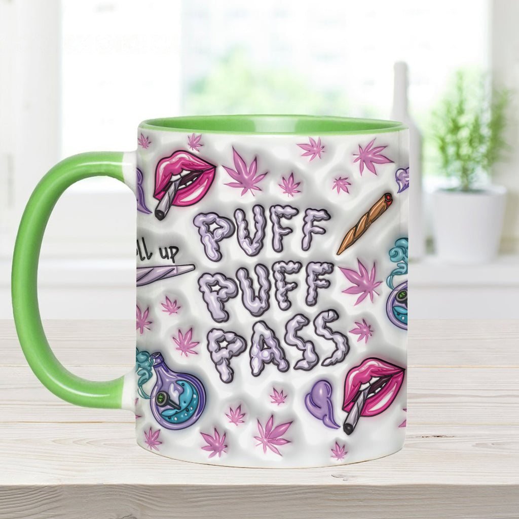 Puzz Puzz Pass – Personalisierter Becher mit Cannabis-Motiv