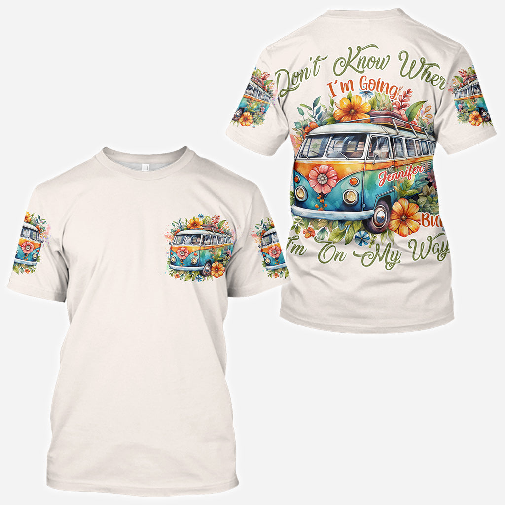Unterwegs – Personalisiertes Hippie-Shirt