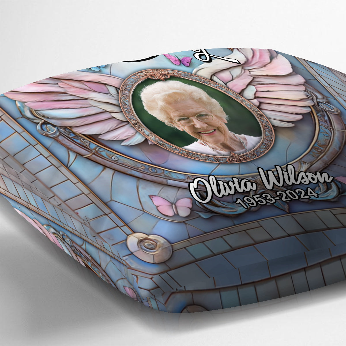 In liebevoller Erinnerung – personalisiertes Gedenkkissen