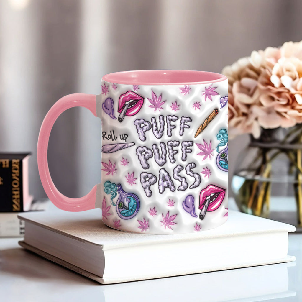 Puzz Puzz Pass – Personalisierter Becher mit Cannabis-Motiv