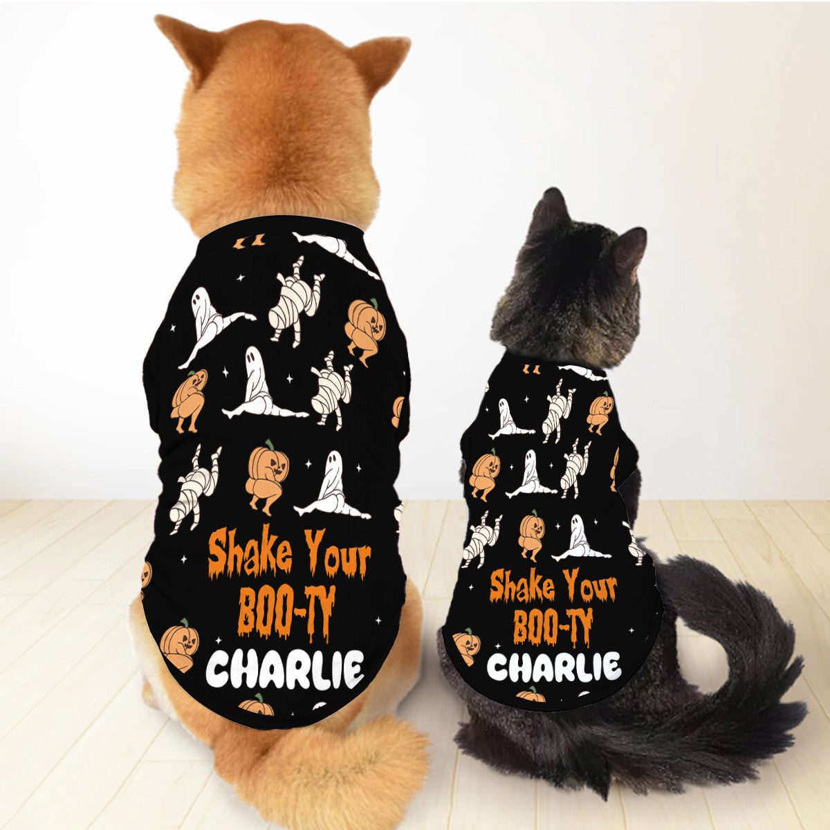 Schüttel deinen Po – personalisiertes Hunde-Shirt