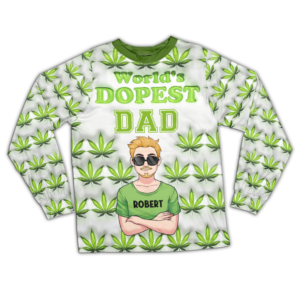 Dopest Dad Ever - Personalized Father Pajamas Set