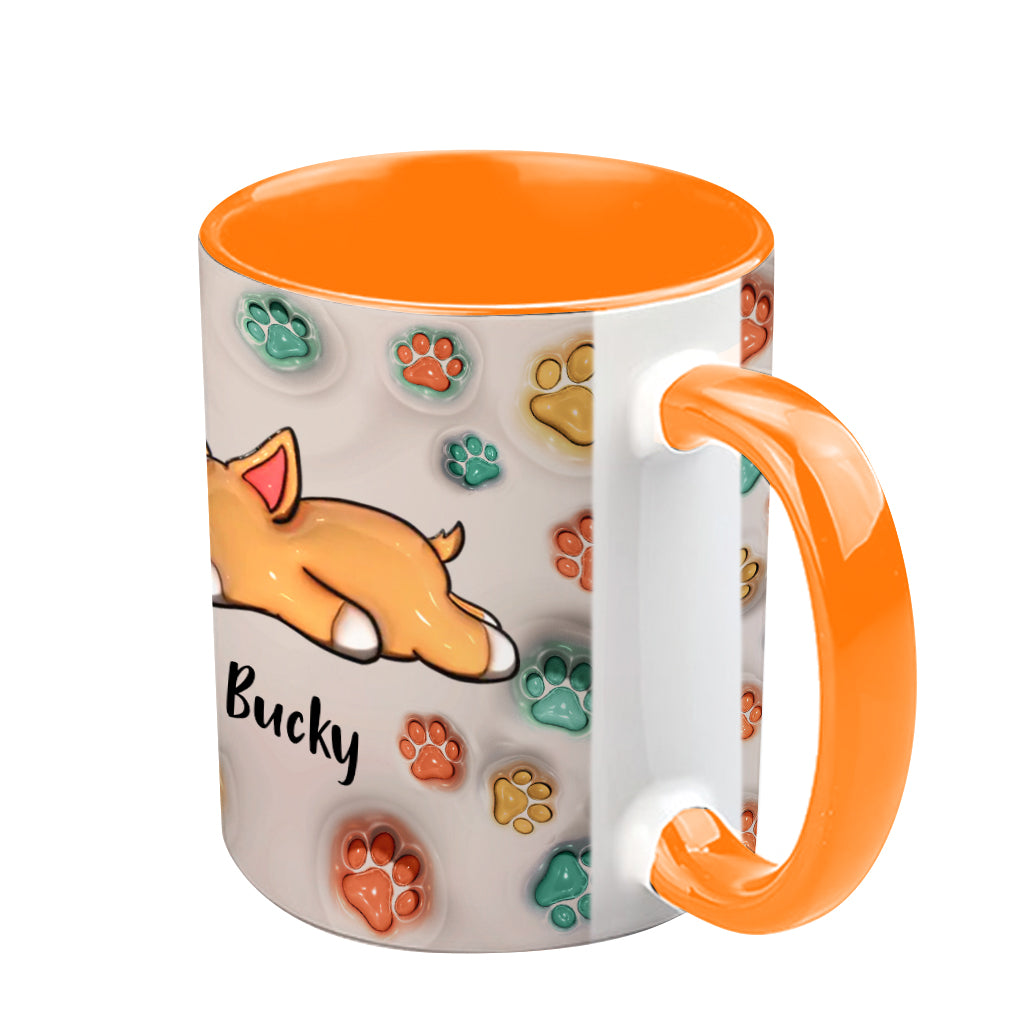 Best Dog Mom Ever - Personalized Dog Accent Mug