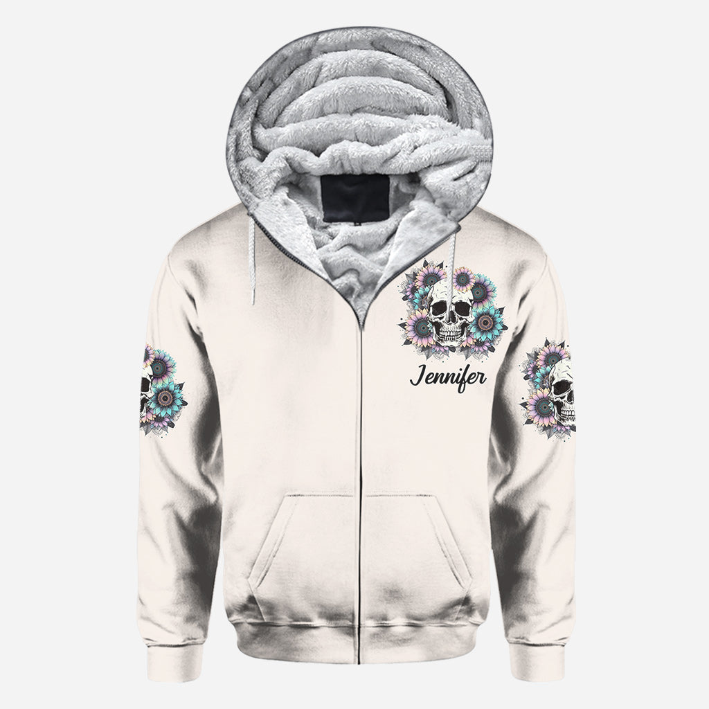 Wunderschön verrückt – personalisiertes Totenkopf-Shirt