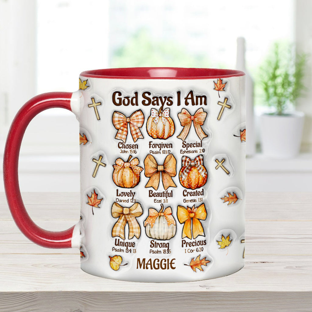 Gott sagt, ich bin es – Personalisierte Tasse mit christlichem Akzent