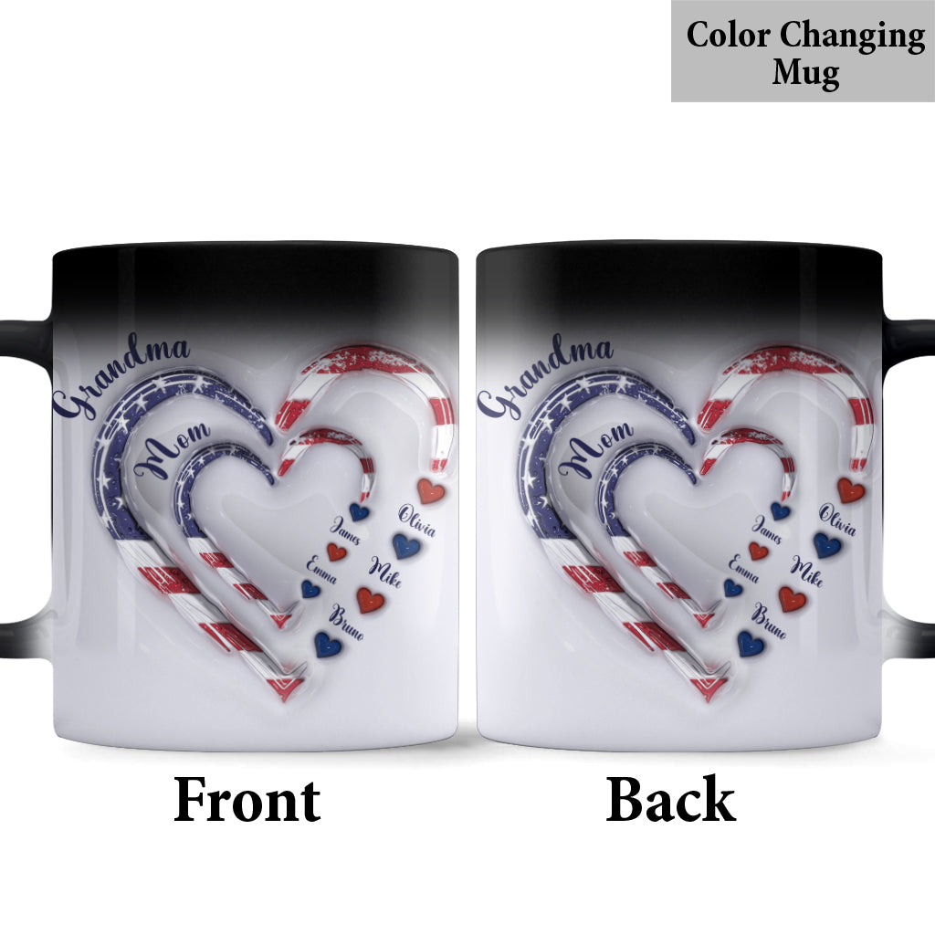 4. Juli – Omas Herzen – Personalisierte Oma-Tasse