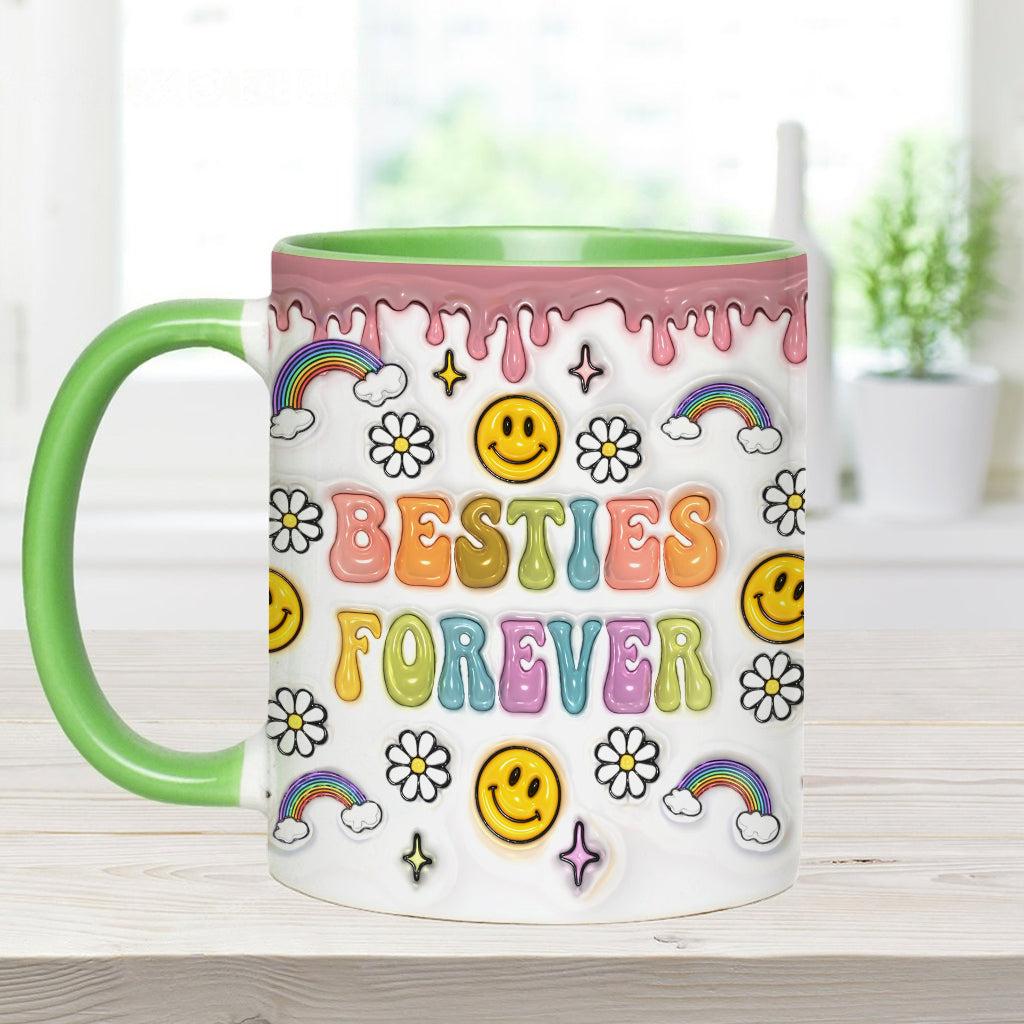 Für immer beste Freundinnen - Personalisierte Tasse mit Freundschaftsmotiv