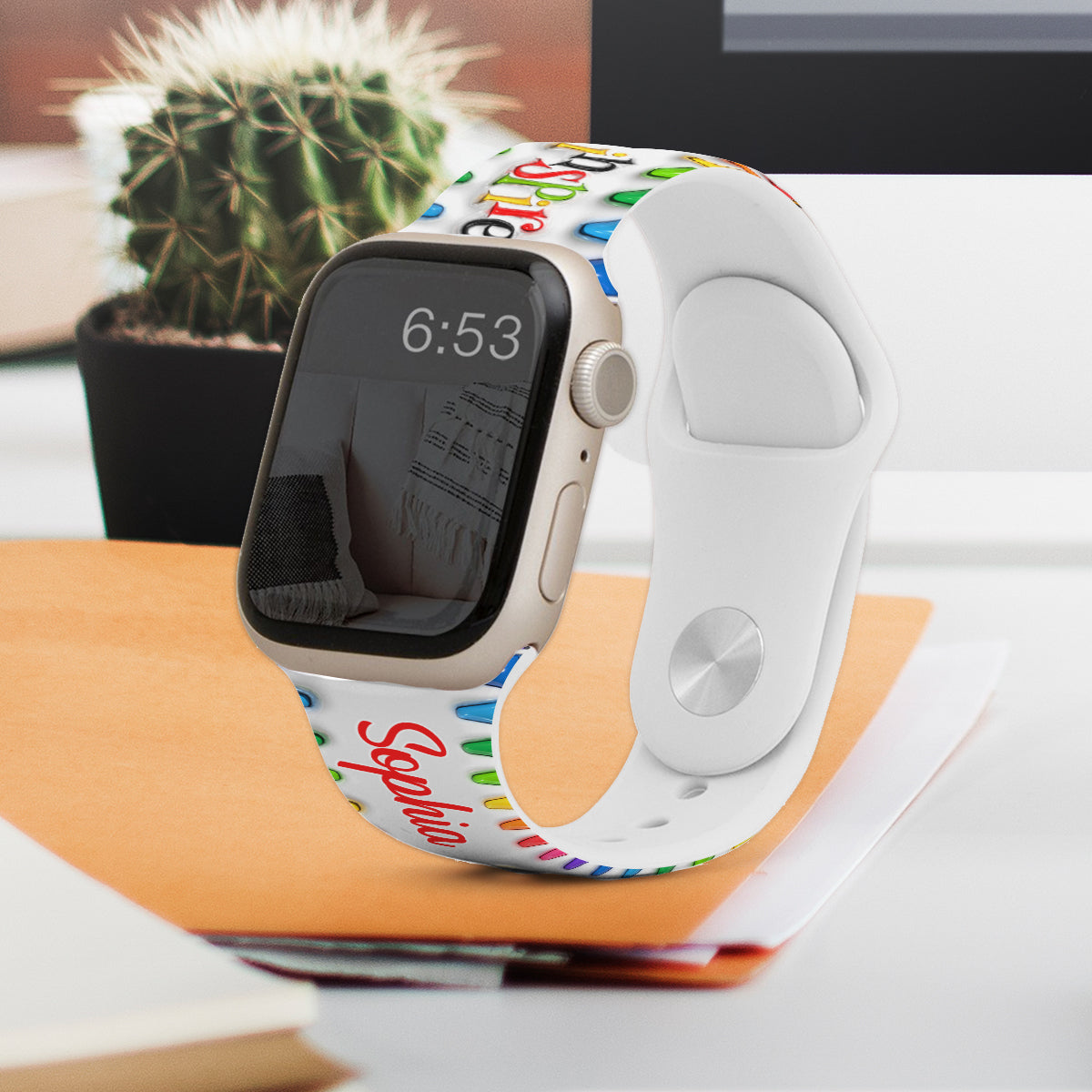 Lehren, Lieben, Inspirieren – Personalisiertes Apple Watch-Armband für Lehrer