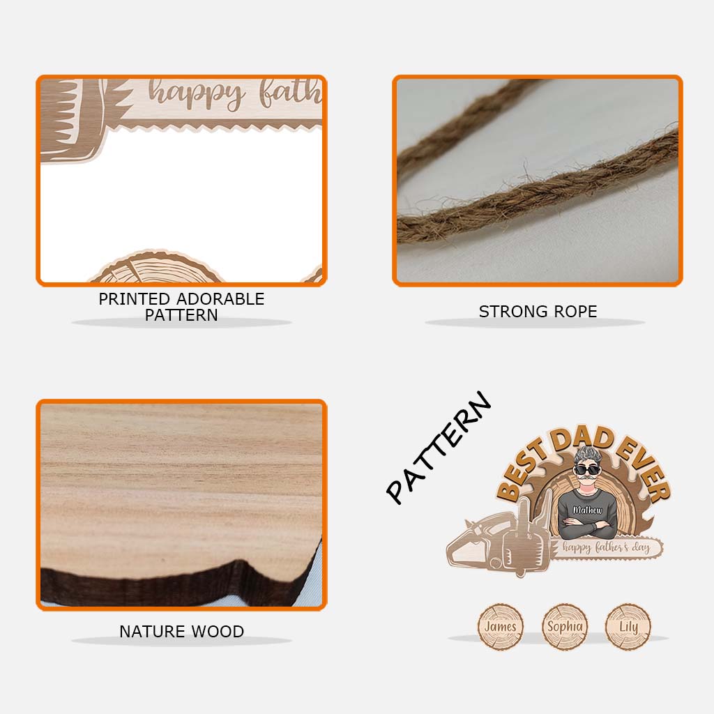 Bester Papa aller Zeiten - Personalisiertes Vater-Schild aus Palettenholz