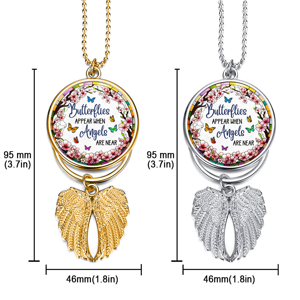 Diejenigen, die wir lieben, gehen nicht fort – Personalisierter Gedenkflügel-Anhänger