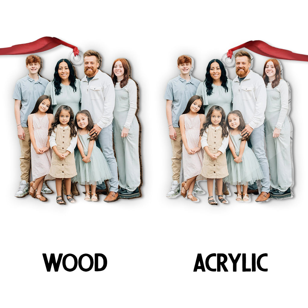 Any Photo Ornament - Personalized Family Custom Shaped Ornament