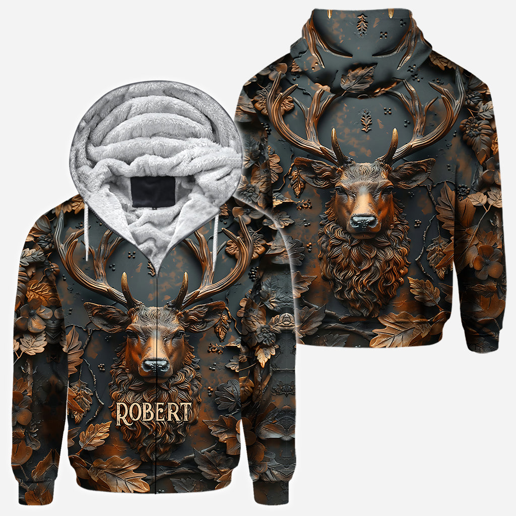 Cooles Hirsch-Shirt mit personalisiertem Jagdmotiv
