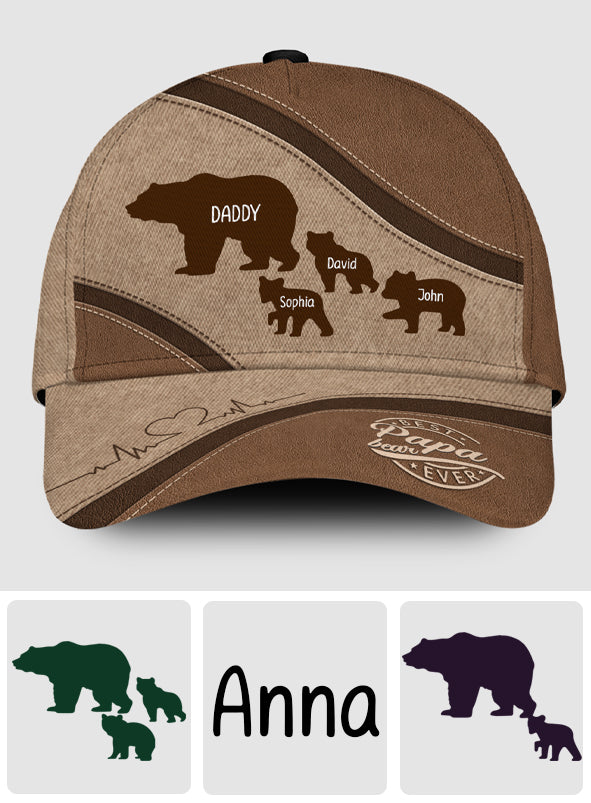 Papa Bär – Personalisierte klassische Vatermütze