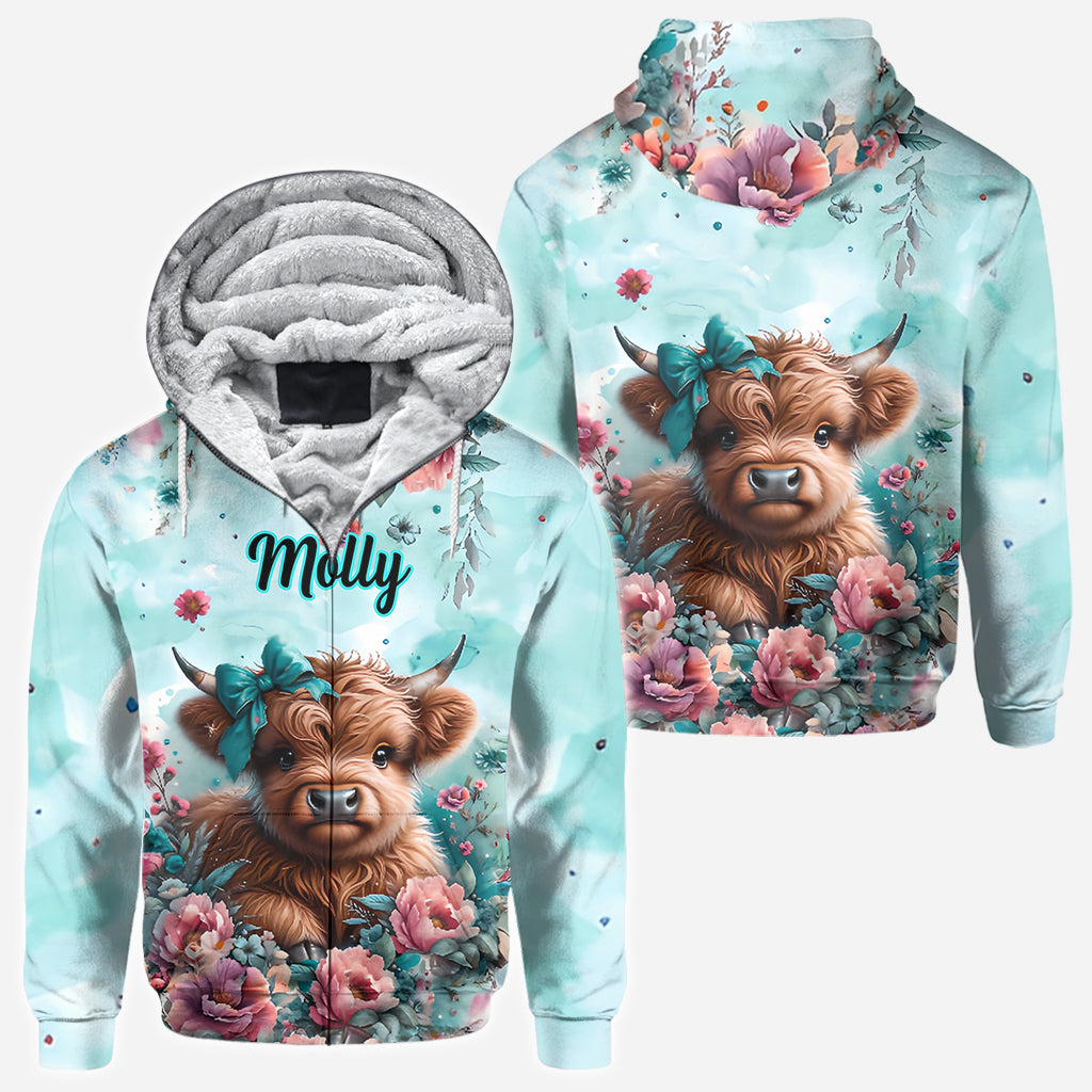 Cute Baby Cow - Personalized All Over Shirt