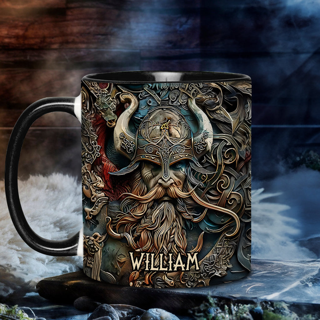 Vintage-Wikingerheld – Personalisierte Tasse mit Wikinger-Akzent