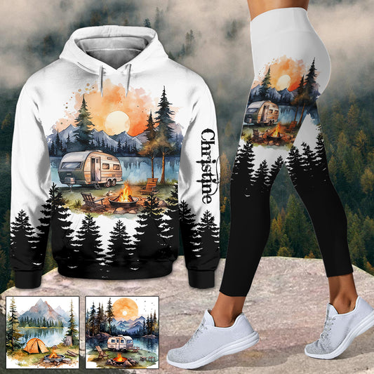 Camping-Liebe – Personalisierter Camping-Hoodie und Leggings