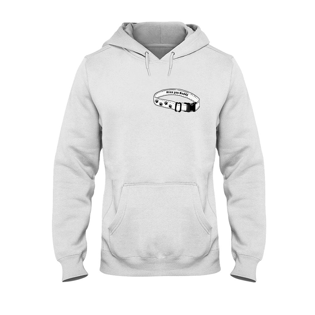 Ich vermisse dich Halsband – Personalisiertes Hunde-T-Shirt und Hoodie