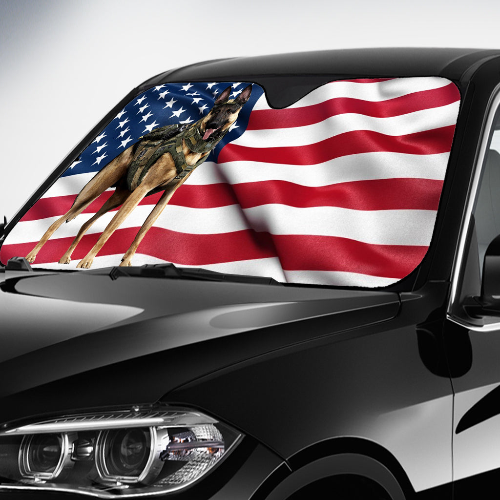 Back The Blue K9 – Personalisierter Sonnenschutz für Polizeiautos