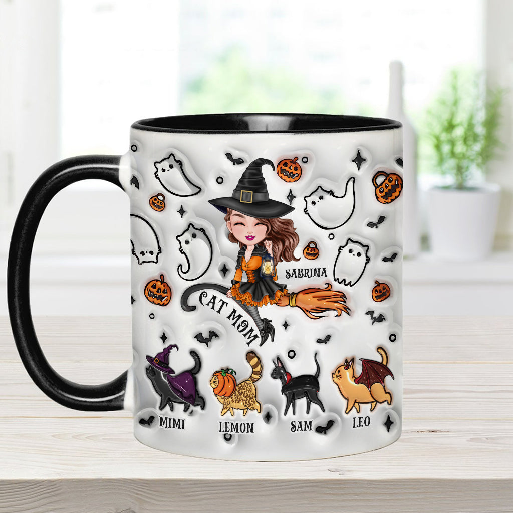 Cat Mom - Personalized Cat Accent Mug