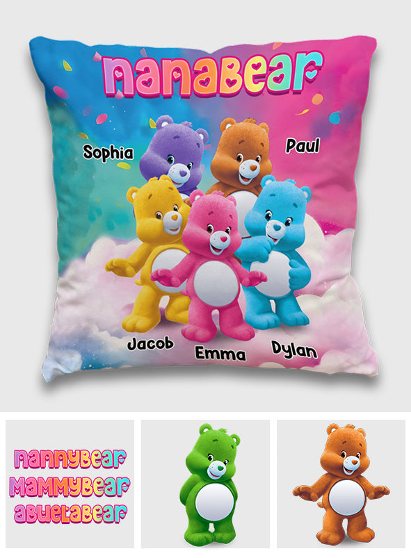 Nanabear - Personalized Grandma Throw Pillow