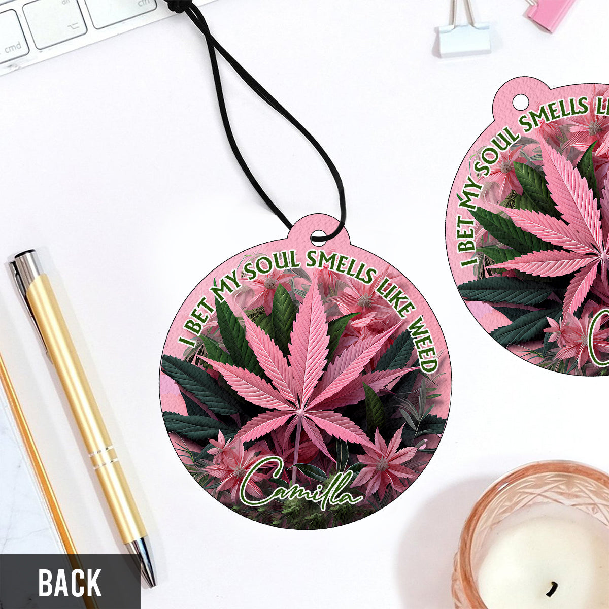 Ich wette, meine Seele riecht nach 420 - Personalisierter Weed Circle Lufterfrischer