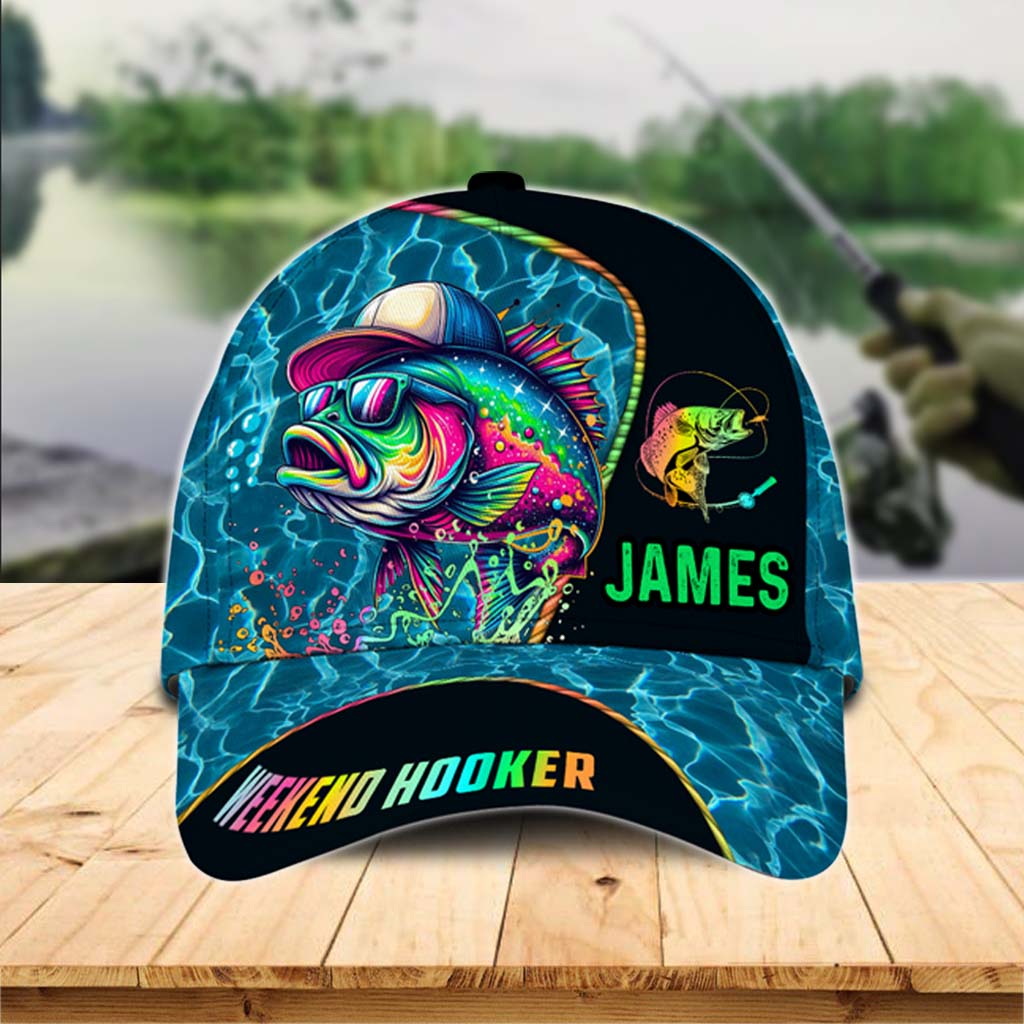 Weekend Hooker – Personalisierte Angel-Klassiker-Kappe