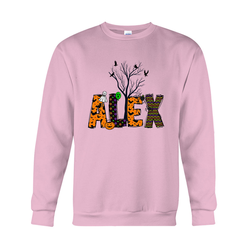 Fröhliches Halloween – personalisiertes Kinder-T-Shirt und Hoodie