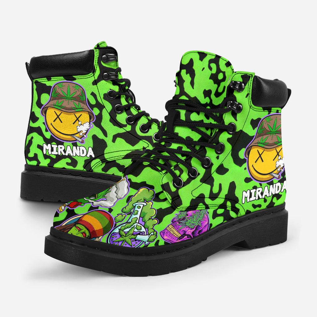 Keep One Rolled 420 – Personalisierte Weed-Ganzjahresstiefel