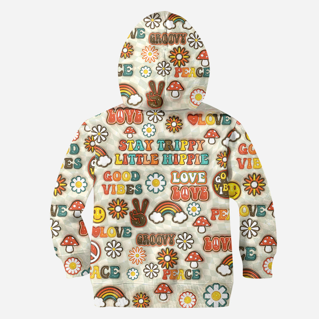 Hippie Soul Retro Multi Style - Personalized Hippie All Over Shirt