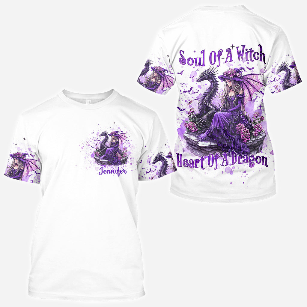 Seele einer Hexe, Herz eines Drachen – Personalisiertes Hexen-Shirt