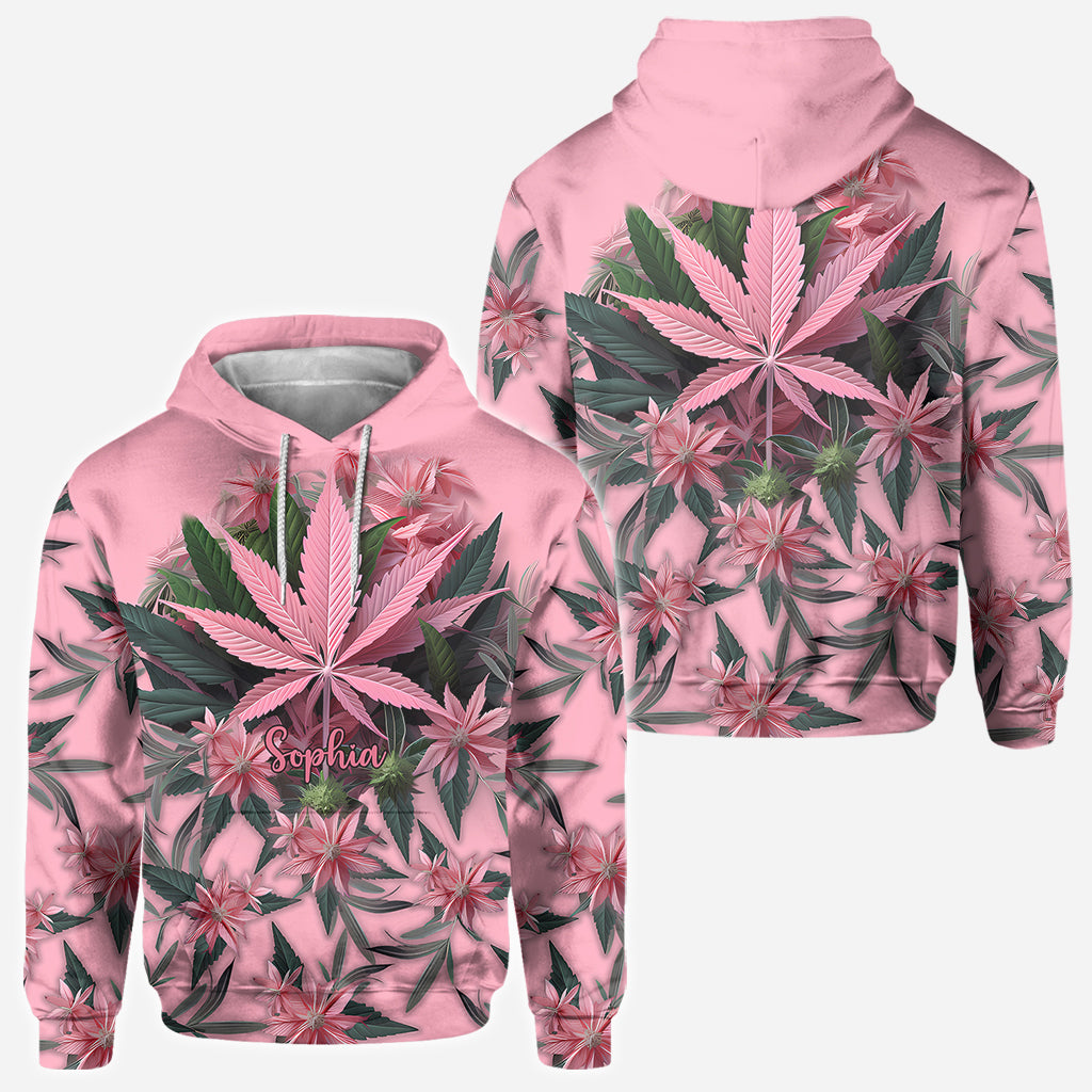Pink Stoner Chick - Personalized Weed All Over Shirt