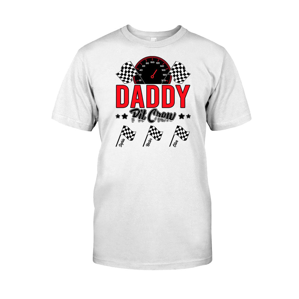Daddy's Pit Crew Rennflaggen – Personalisiertes Renn-T-Shirt und Hoodie