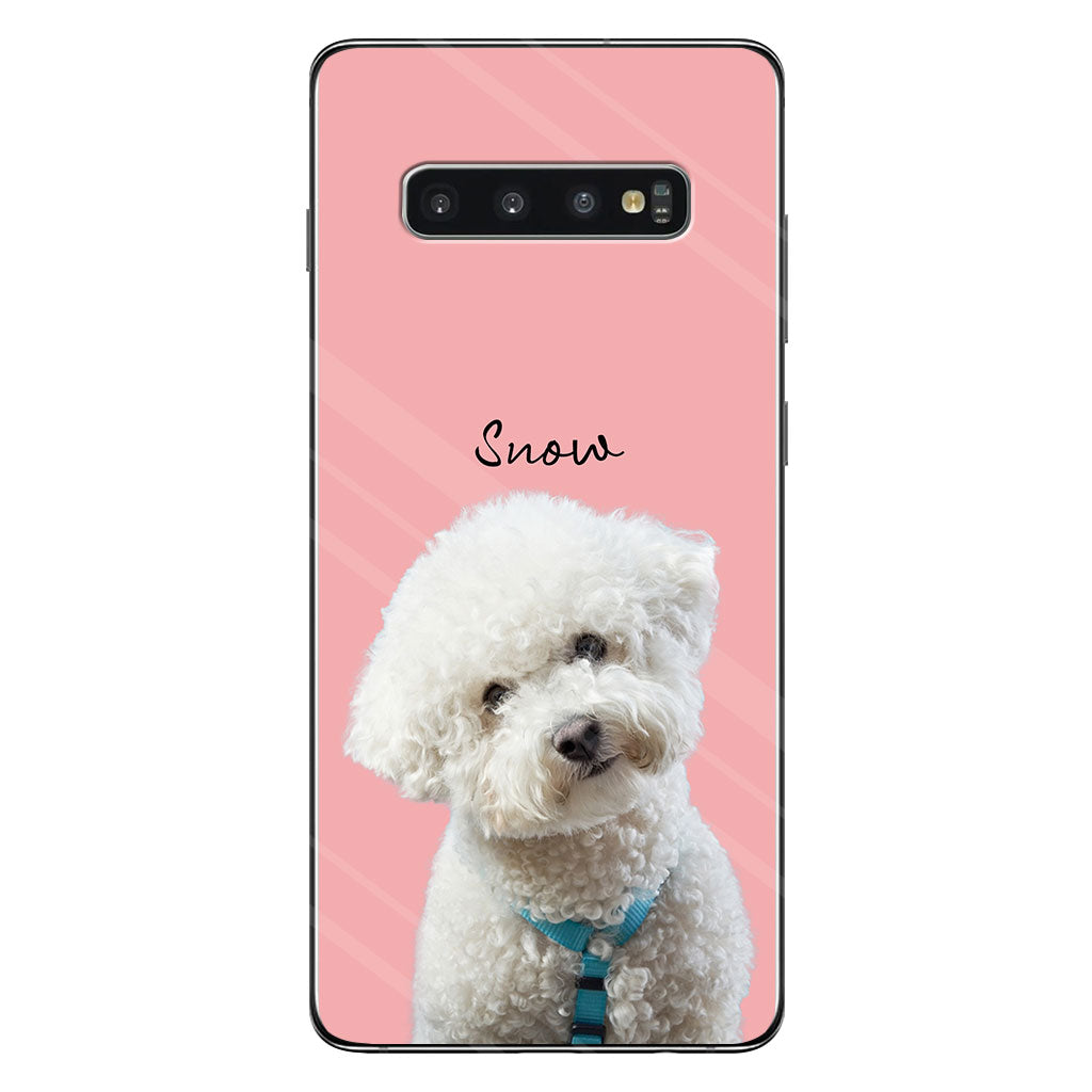 Lovely Dog Cat Pet Portrait - Personalized Dog Clear Phone Case
